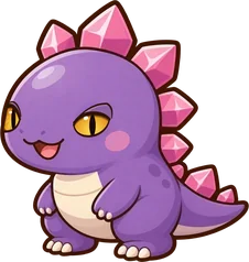 Rex, the crystal dino